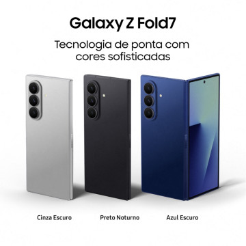 SAMSUNG - Galaxy Z Fold7 1TB Preto Noturno SM-F966BZKNEUB Samsung - 3