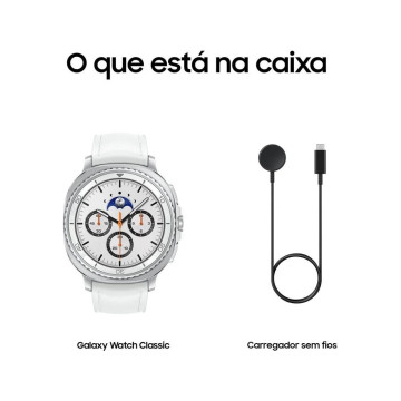 SAMSUNG - Galaxy Watch8 Classic 46mm BT Branco SM-L500NZWAEUB Samsung - 11