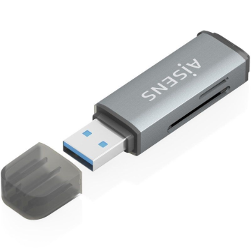Leitor de cartão externo Aisens ASCR-2A09-GR/ USB 3.1 AISENS - 1