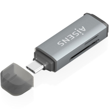 Leitor de cartão externo Aisens ASCR-2A09-GR/ USB 3.1 AISENS - 1