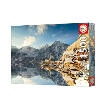 EDUCA - Puzzle 1500 Hallstatt Inverno 20284  - 3