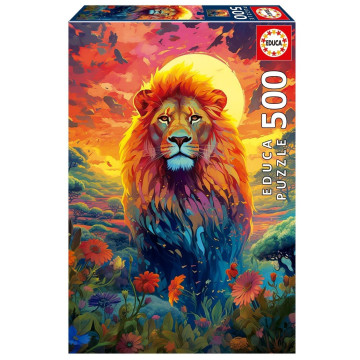 EDUCA - Puzzle 500 Olhar Majestoso do Leão 20261  - 1