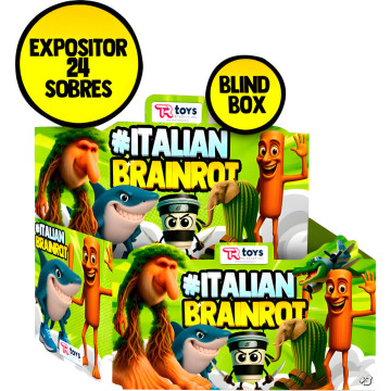 Envelope de Figura + 3 Cartas Colecionáveis Italianas Brainrot Sortidas  - 1