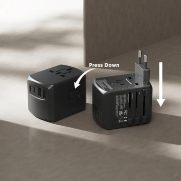 METRONIC - Carregador Viagem Univ. Xoopar 2USB-A+2USB-C 15W PRETOF810533 METRONIC - 4