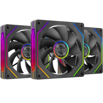 Pacote com 3 ventiladores invertidos Mars Gaming MF-LINKFINITYKIT2R/ 12 cm/ ARGB Mars Gaming - 1