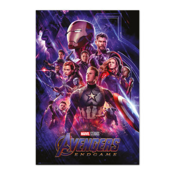 Cartaz de Endgame Uma Folha Os Vingadores Vingadores Marvel  - 1