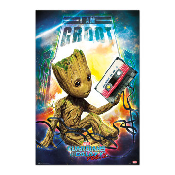 Pôster Groot Guardiões da Galáxia 2 Marvel  - 1