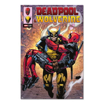 Pôster da Marvel de Deadpool e Wolverine  - 1