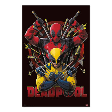 Pôster da Marvel de Deadpool e Wolverine  - 1