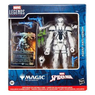 Figura Agente Anti-Venom Magic The Gathering Homem-Aranha Marvel 15cm HASBRO - 1