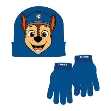 Conjunto de chapéu e luvas da Patrulha Canina Chase  - 1