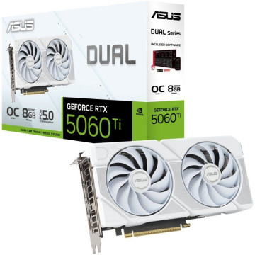 Placa de vídeo Asus Dual GeForce RTX 5060 Ti OC White Edition/8 GB GDDR7 ASUS - 1