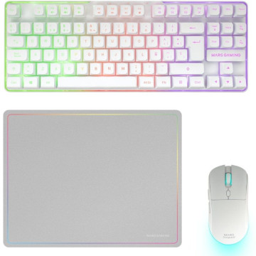 Pacote de jogos Mars Gaming MCPWTKL/ Teclado sem fio + Mouse sem fio + Mouse pad Mars Gaming - 1