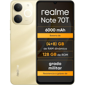 SMARTPHONE REALME NOTE 70T 4/128 6,74" DOURADO REALME - 1