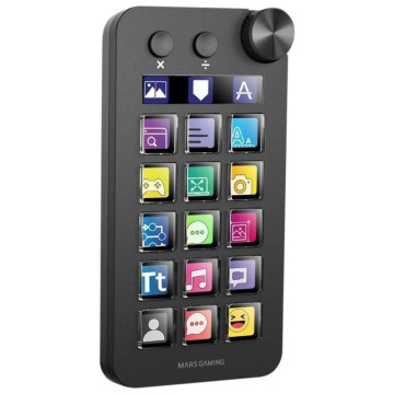 Deck de controle Mars Gaming MSD-NEO/ 15 teclas LCD/ 1 roda/ 2 botões/ Preto Mars Gaming - 1