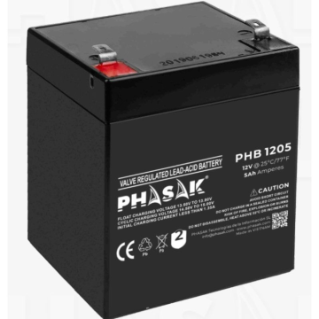 Bateria Phasak PHB 1205 compatível com UPS/UPS PHASAK de acordo com as especificações PHASAK - 1