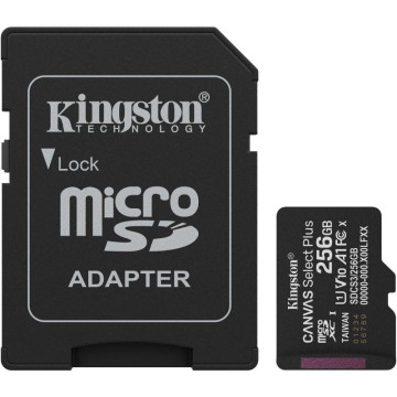 Cartão de memória Kingston CANVAS Select Plus microSD XC de 256 GB com adaptador/ Classe 10/ 150 MB KINGSTON - 1