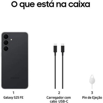 SAMSUNG - Galaxy S25 FE 256GB Preto Noturno SM-S731BZKGEUB Samsung - 7
