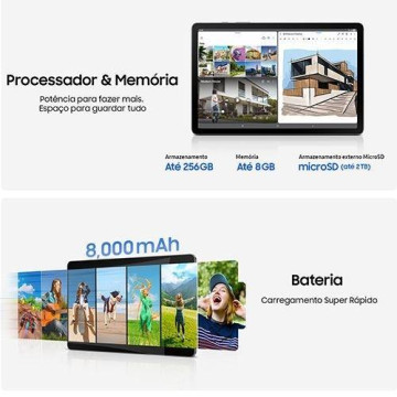 SAMSUNG - Galaxy Tab S10 Lite Wi-Fi 256GB Cinzento SM-X400NZAPEUB Samsung - 3