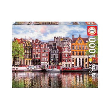 EDUCA - Puzzle 1000 Casas Dançantes, Amsterdão 18458  - 1