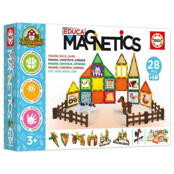 EDUCA - Magnetics Ecofarm 28 Pcs 20269  - 1