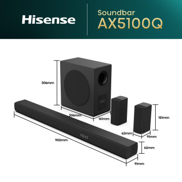 BARRA DE SOM HISENSE - AX5100Q HISENSE - 5