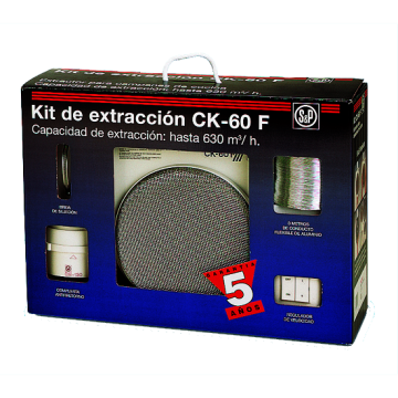 KIT EXTRACTOR COZINHA S&P - CK 60 F - 5211364400  - 1