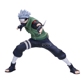 Figura Kakashi Hatake Vibration Stars Naruto Série 72 13cm BANPRESTO - 1