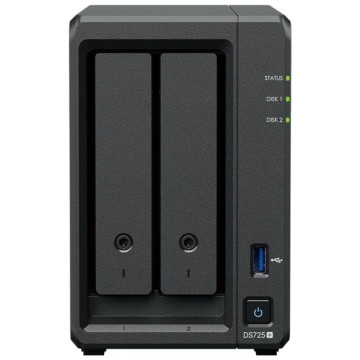 Synology Diskstation DS725+ NAS/ 2 baias 3,5'- 2,5'/ 8 GB DDR4/ Formato Torre SYNOLOGY - 1