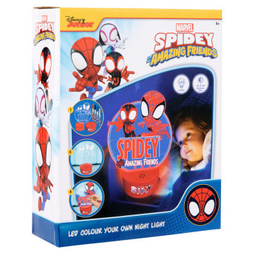 Figura para pintar com luz de LED do Homem-Aranha Marvel CANENCO - 1