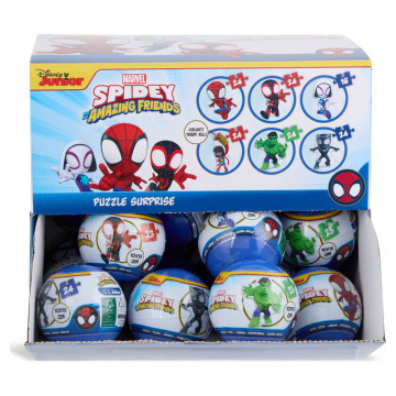 Sortimento de bolas surpresa de quebra-cabeça do Homem-Aranha da Marvel CANENCO - 1
