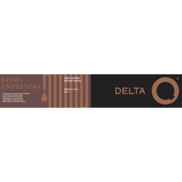 Cápsula de café expresso Delta Delta Q-Long para cafeteiras Delta/Caixa com 10 DELTA - 1