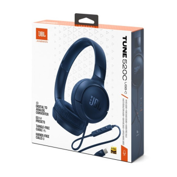 JBL - Auscultadores com Fio Type-C Azul T520C JBL - 17