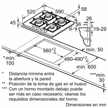 SIEMENS - Placa Gás IQ500 EP6A6PI10 Siemens - 6