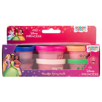 Pacote blister com 6 mini potes de argila para modelar das Princesas Disney CANENCO - 1