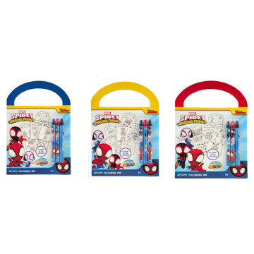 Conjunto variado de atividades e desenhos para colorir do Homem-Aranha da Marvel CANENCO - 1