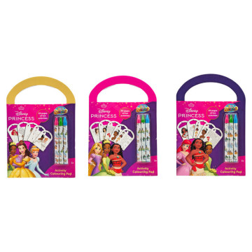 Conjunto variado de atividades e colorir das Princesas Disney CANENCO - 1