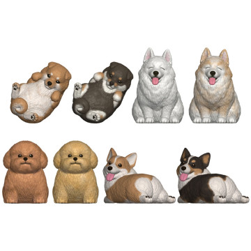 Figura sortida de cães Mocchiri Kororin BANDAI - 1