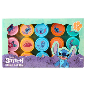 Pacote blister com 15 carimbos Disney Stitch CANENCO - 1