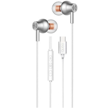 Fones de ouvido intra-auriculares Qubo AU-300C/ com microfone/ USB tipo C/ branco QUBO - 1