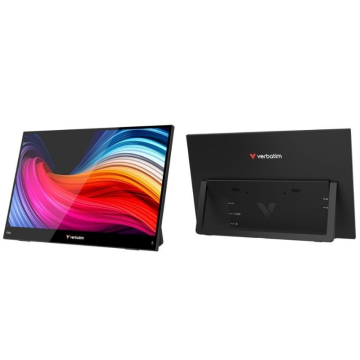 Monitor portátil touch light Verbatim Touch Light 15,6'/Full HD/Multimídia/Preto VERBATIM - 1