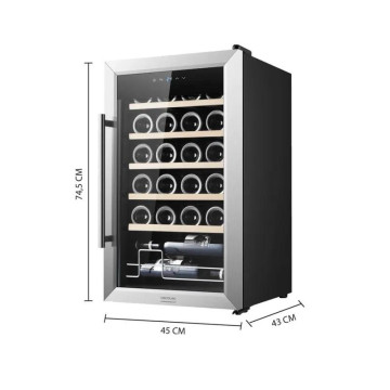CECOTEC - Cave de Vinho GrandSommelier 2450 Inox Compressor 125 Cecotec - 7