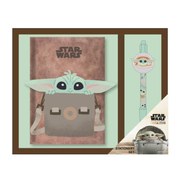Conjunto de papelaria Grogu Star Wars do Mandaloriano  - 1