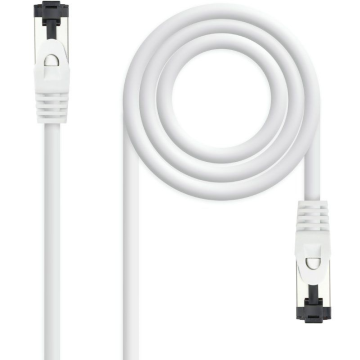 Cabo de rede RJ45 SSTP Nanocable 10.20.2001-W Cat.8.1/ 1m/ Branco NANO CABLE - 1