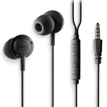 Fones de ouvido intra-auriculares NGS Cross Drift/ com microfone/ conector 3,5/ preto NGS - 1