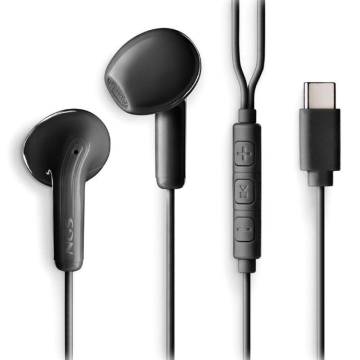 Fones de ouvido intra-auriculares NGS Cross Glide/ com microfone/ USB tipo C/ preto NGS - 1