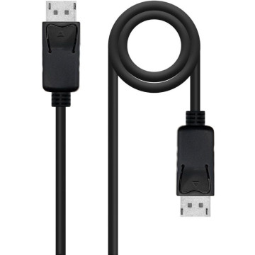 Cabo DisplayPort 1.4 8K Nanocable 10.15.2803/ DisplayPort Macho - DisplayPort Macho/ 3m/ Certificado/ Preto NANO CABLE - 1