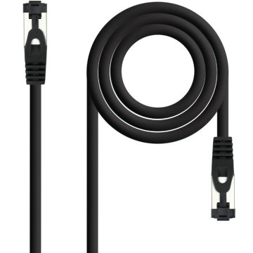 Cabo de rede RJ45 SSTP Nanocable 10.20.2001-BK Cat.8.1/ 1m/ Preto NANO CABLE - 1