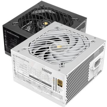 Fonte de alimentação Mars Gaming MPB1000SI/ 1000W/ Ventoinha de 14cm/ 80 Plus Gold/ Branco Mars Gaming - 1