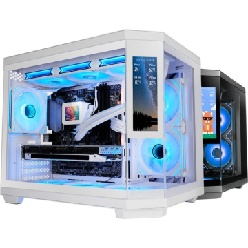 Caixa de jogos Mars Gaming Minitower MC-3TCORELCDM/ Branca Mars Gaming - 1